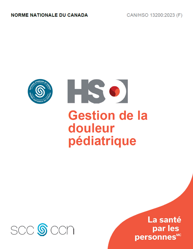 Gestion de la douleur pédiatrique - CAN/HSO 13200:2023 (F)