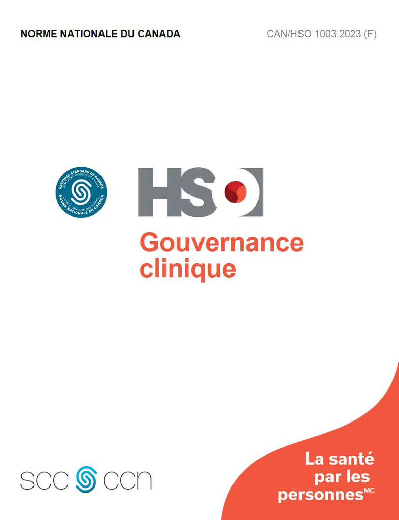 Gouvernance Clinique - CAN/HSO 1003:2023 (F)