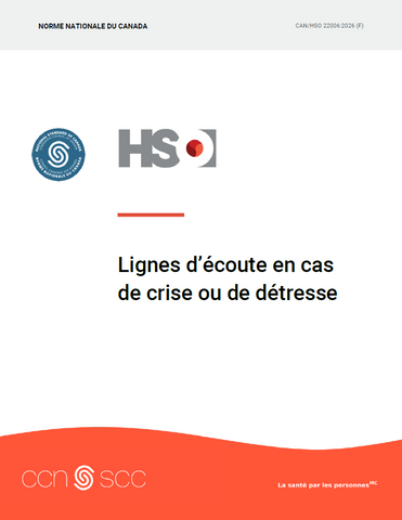 Lignes d’écoute en cas de crise ou de détresse - CAN/HSO 22006:2026 (F)