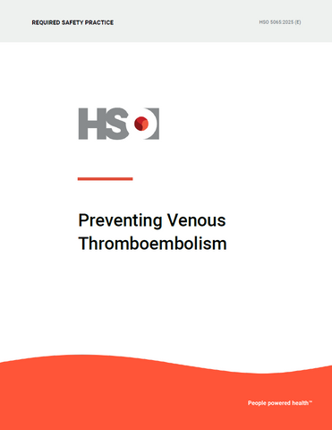 Preventing Venous Thromboembolism - HSO 5065:2025 (E)