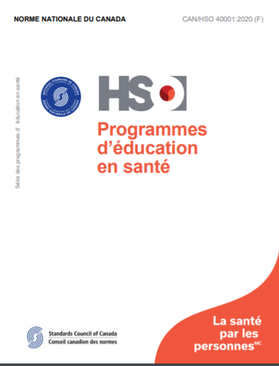 Programmes d’éducation en santé - CAN/HSO 40001:2020 (F)